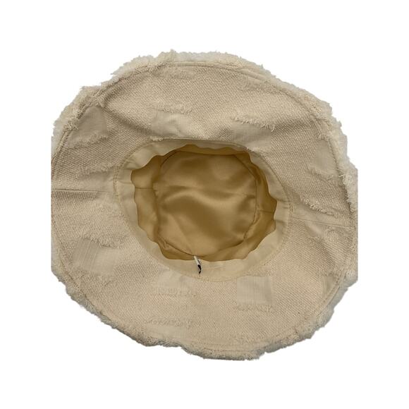 Cult Gaia 'Maddie' Beige Cotton Hat Size OS - Picture 5 of 6